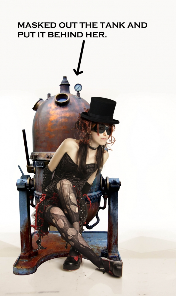 Creation of Steampunk Girl: Step 6